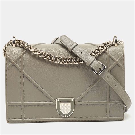 dior grey slouchy handbag diorama